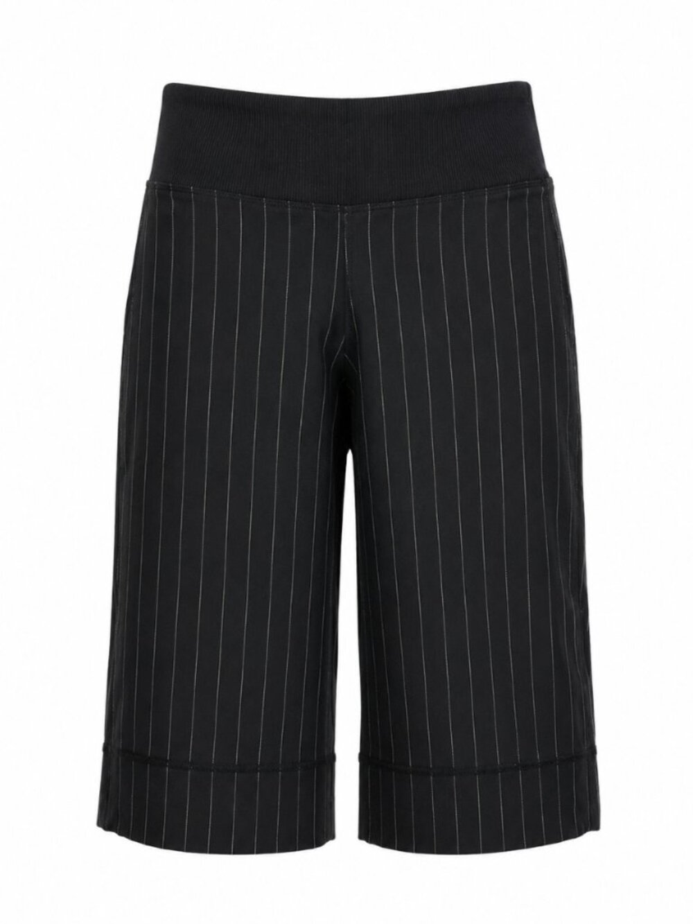 🍋 Vintage Lululemon Y2K Black Pinstripe Cropped Yoga Pants Size 8